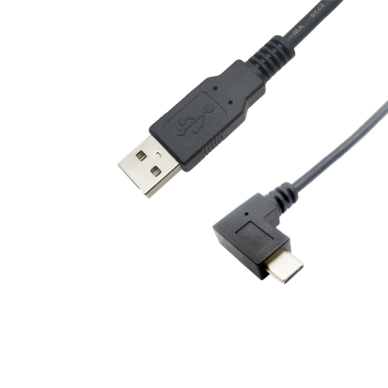 USB2.0 A type Male to C type 90D left cable