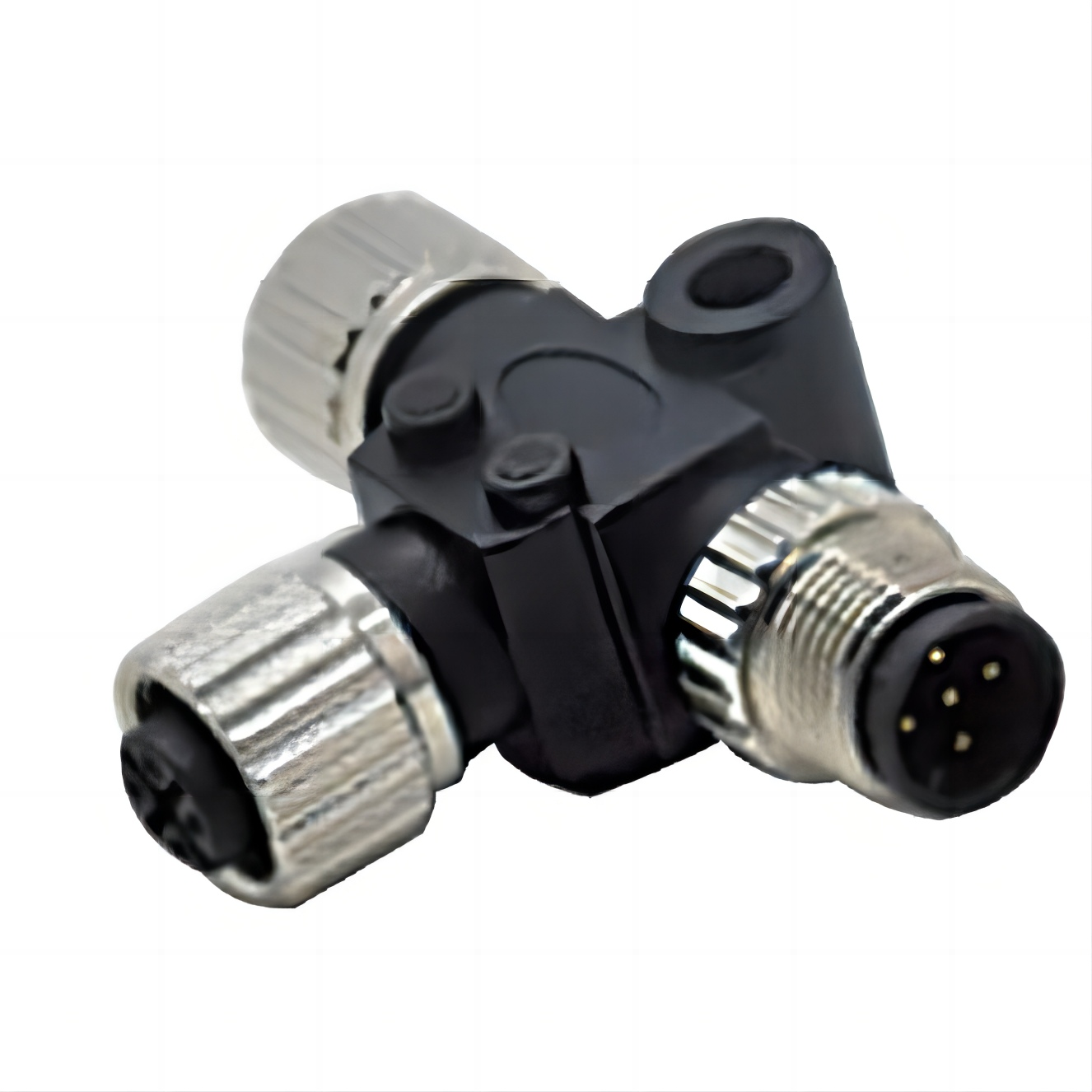 M12 Female*2pcs to Male T Adapter