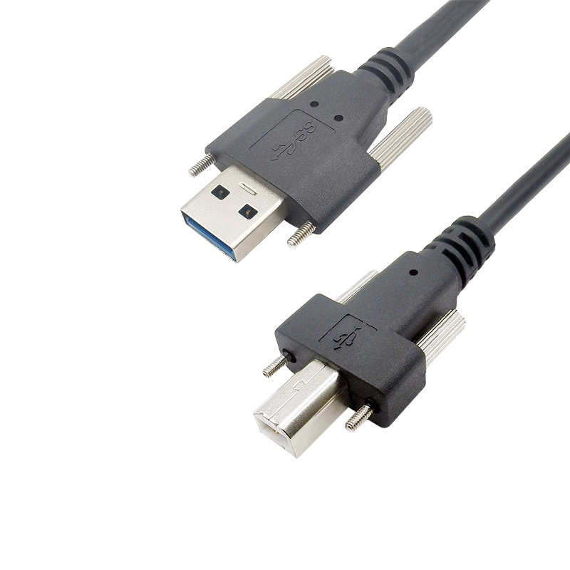 USB2.0 A TYPE SCREW MALE TO USB2.0 B-TYPE SCREW MALE CABLE