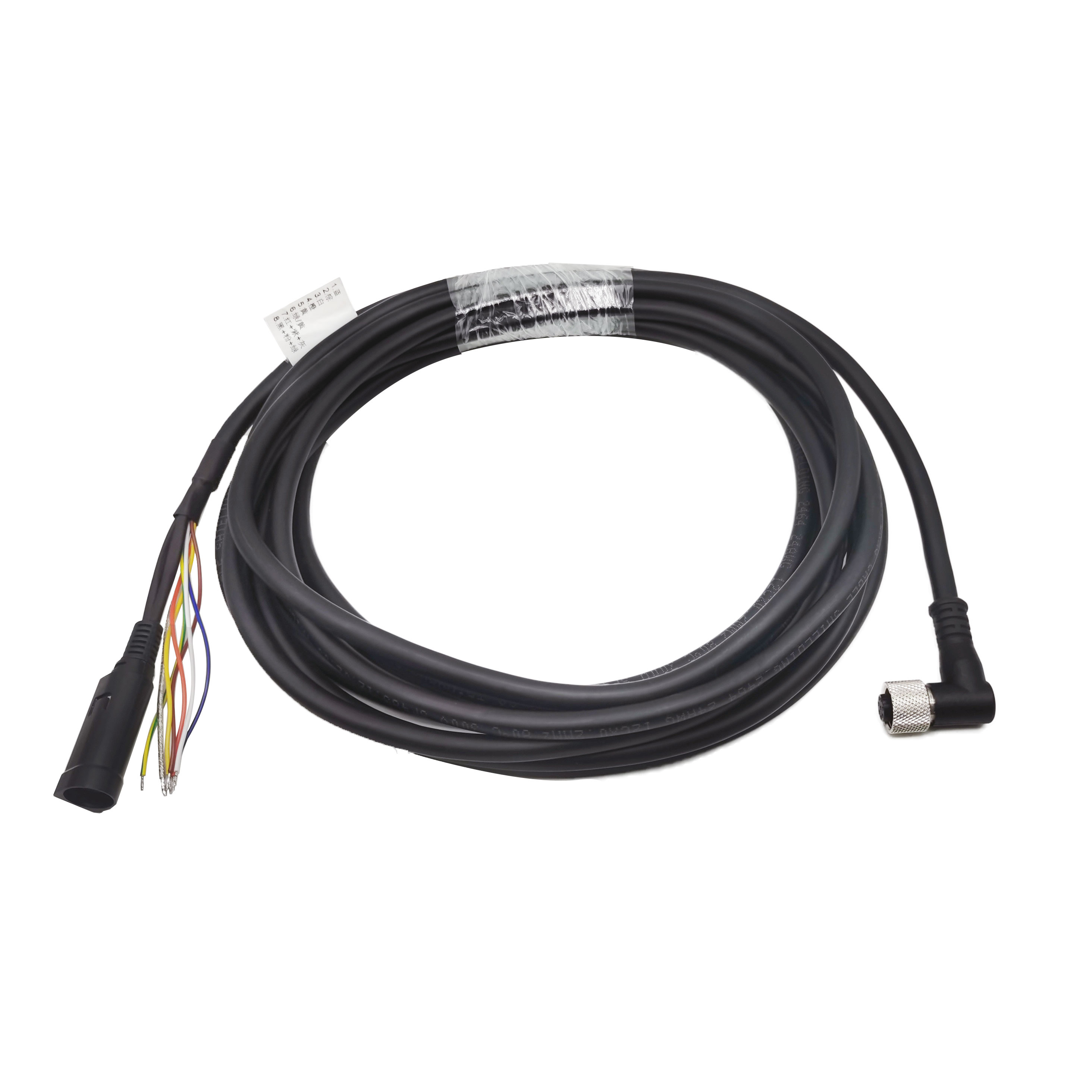 M12 8pin A-code Female to POWER 4pin Female cable-5M