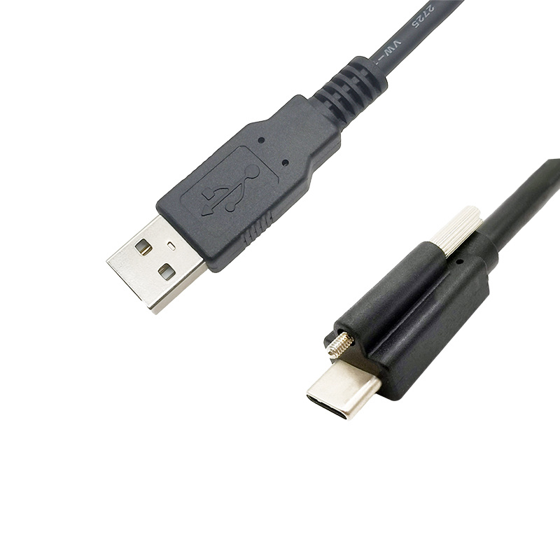 USB2.0 A type Male to C type with one screw cable