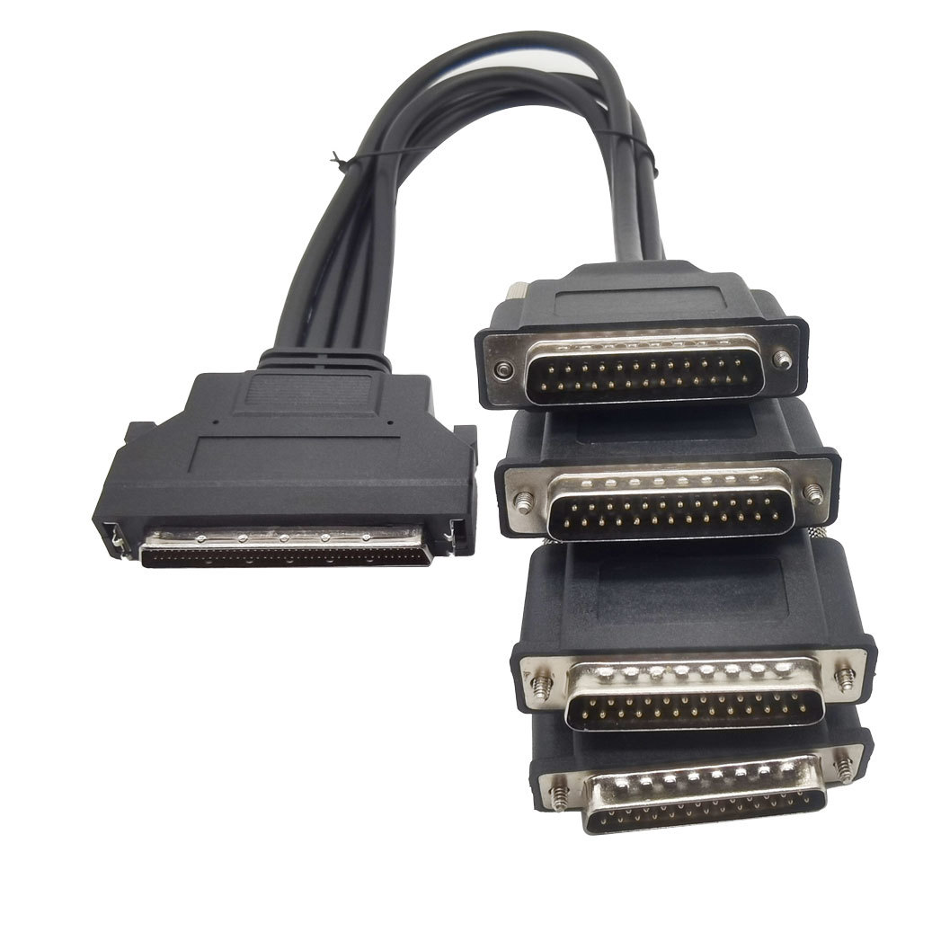 SCSI HPDB80pin Male to DB25 Male x 4pcs cable