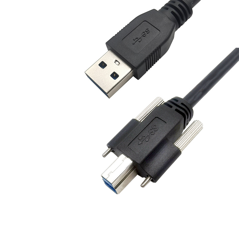 USB3.0 A type Male to B type Male with screw cable
