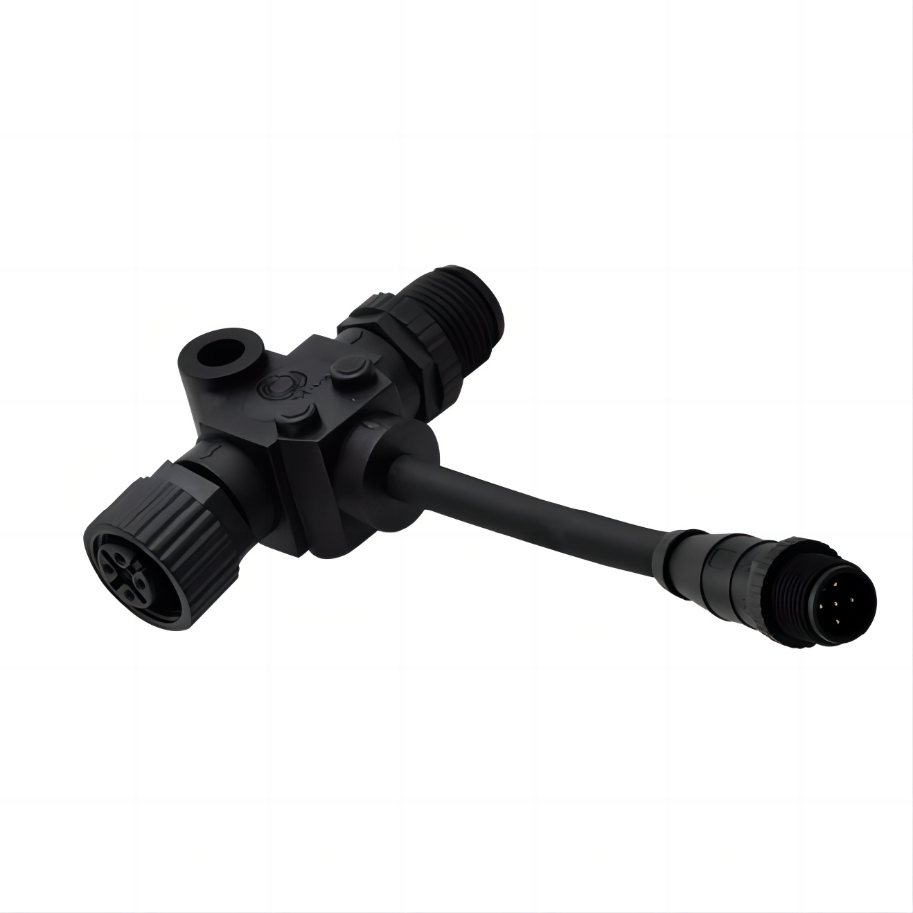 M12 Female*2pcs to Male T Cable