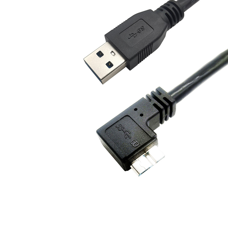 USB3.0 A type Male to Micro USB3.0 B type Male 90D cable